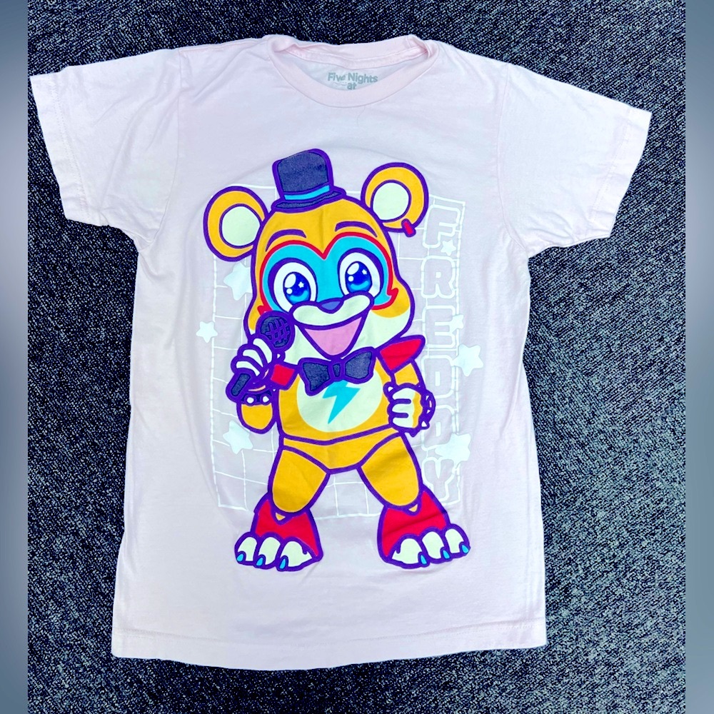 COPY - Hot Topic Five Nights at Freddy’s pink tee shirt- size Adult Small (girl…